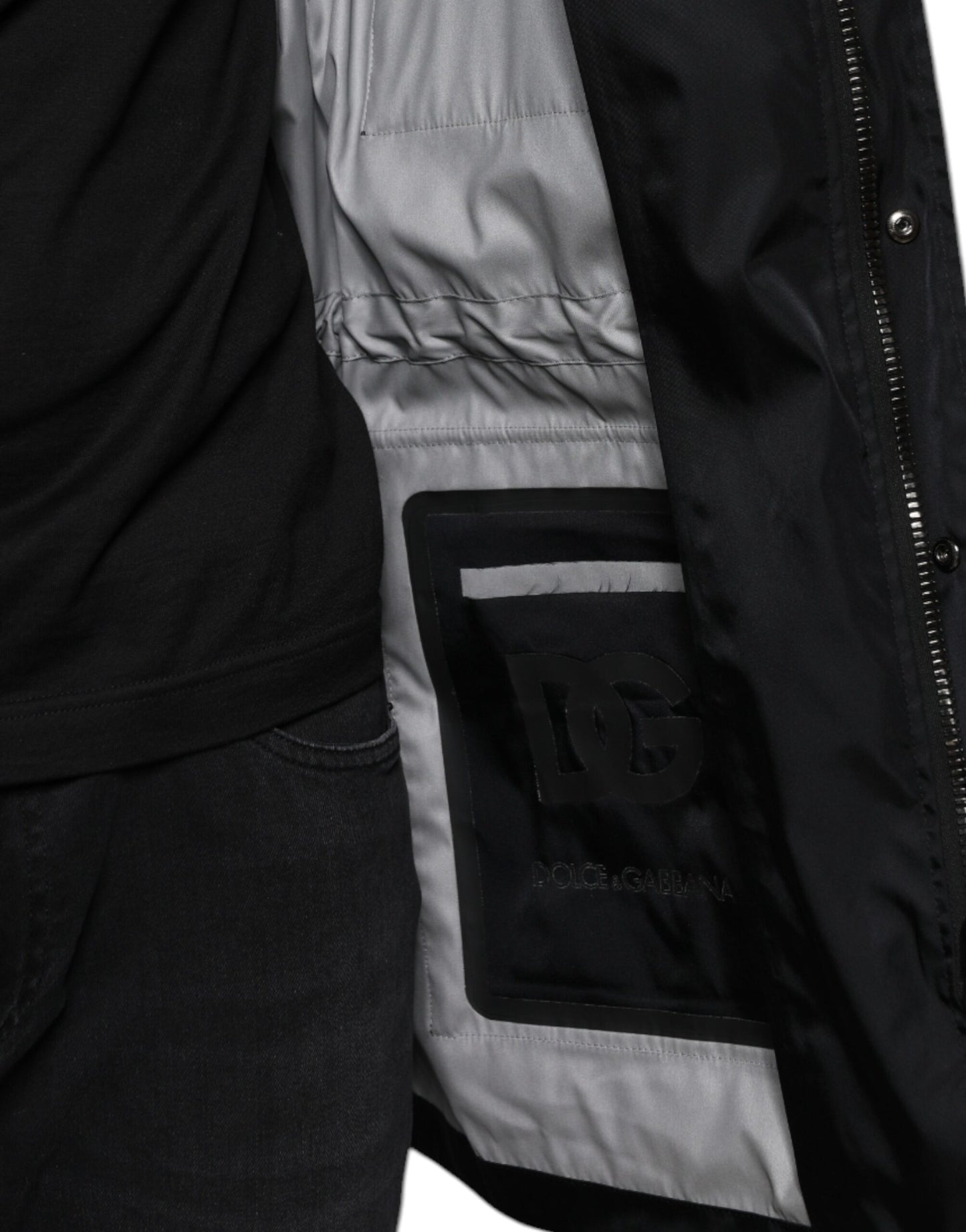 Dolce & Gabbana Chaqueta Parka De Invierno Para Hombre De Nylon Negro