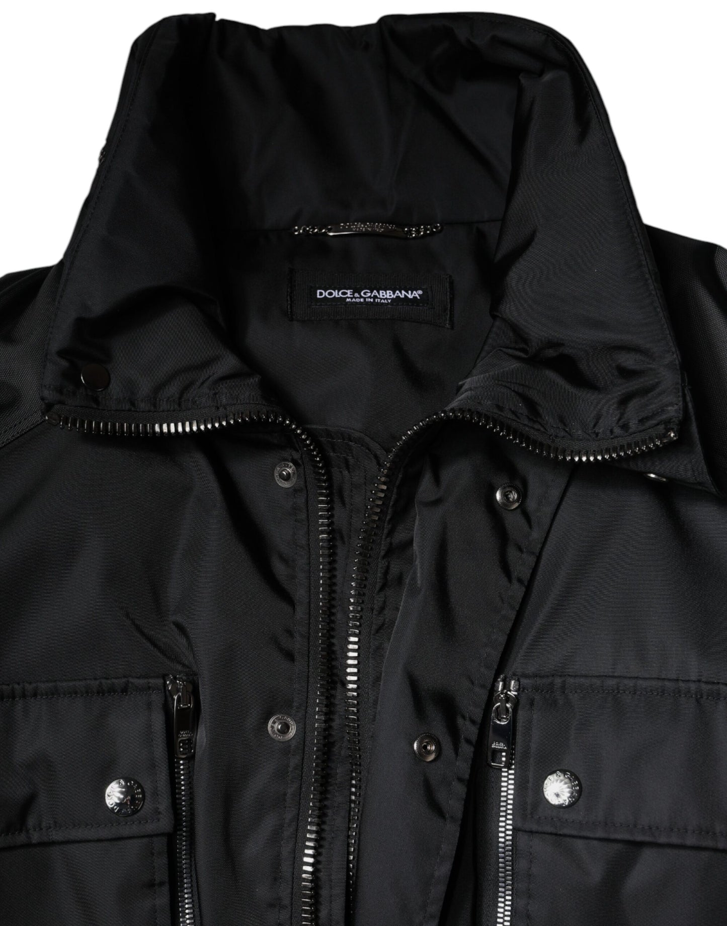 Dolce & Gabbana Chaqueta Parka De Invierno Para Hombre De Nylon Negro