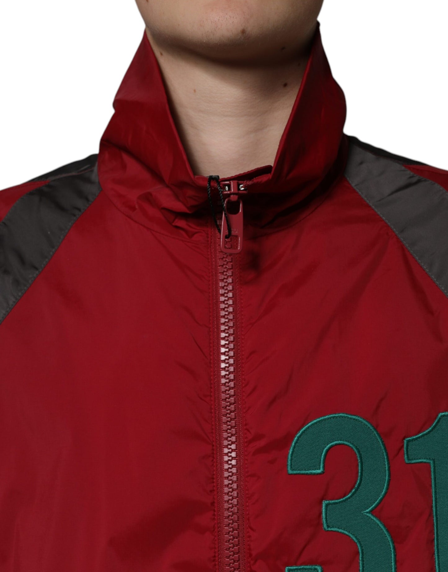 Dolce & Gabbana Chaqueta cortavientos con cremallera completa de nailon multicolor