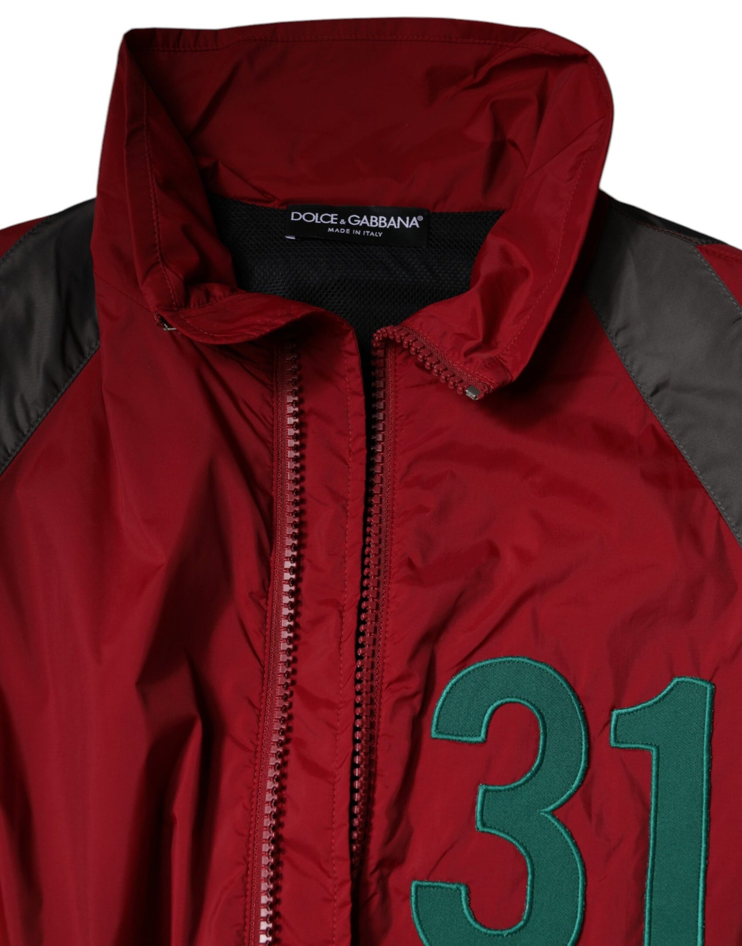 Dolce & Gabbana Chaqueta cortavientos con cremallera completa de nailon multicolor