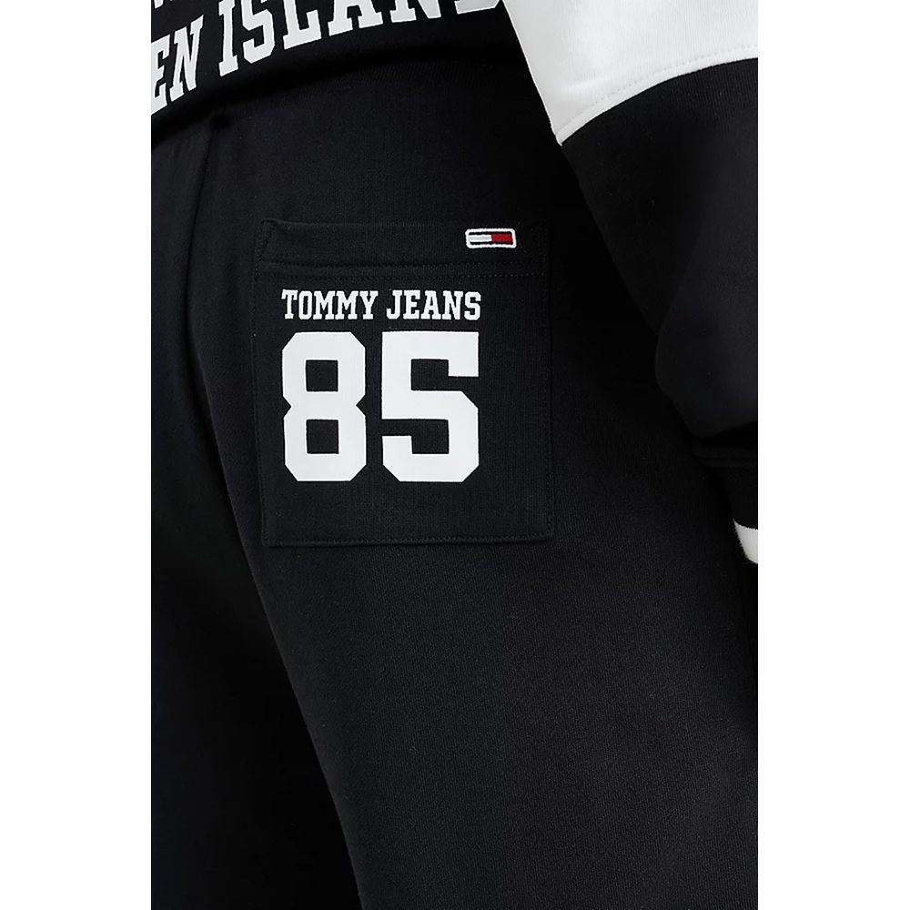 Tommy Hilfiger Jeans Black Cotton Joggers Workout Pant