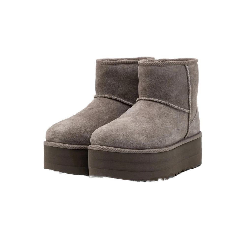 UGG Gray Suede Leather Ankle