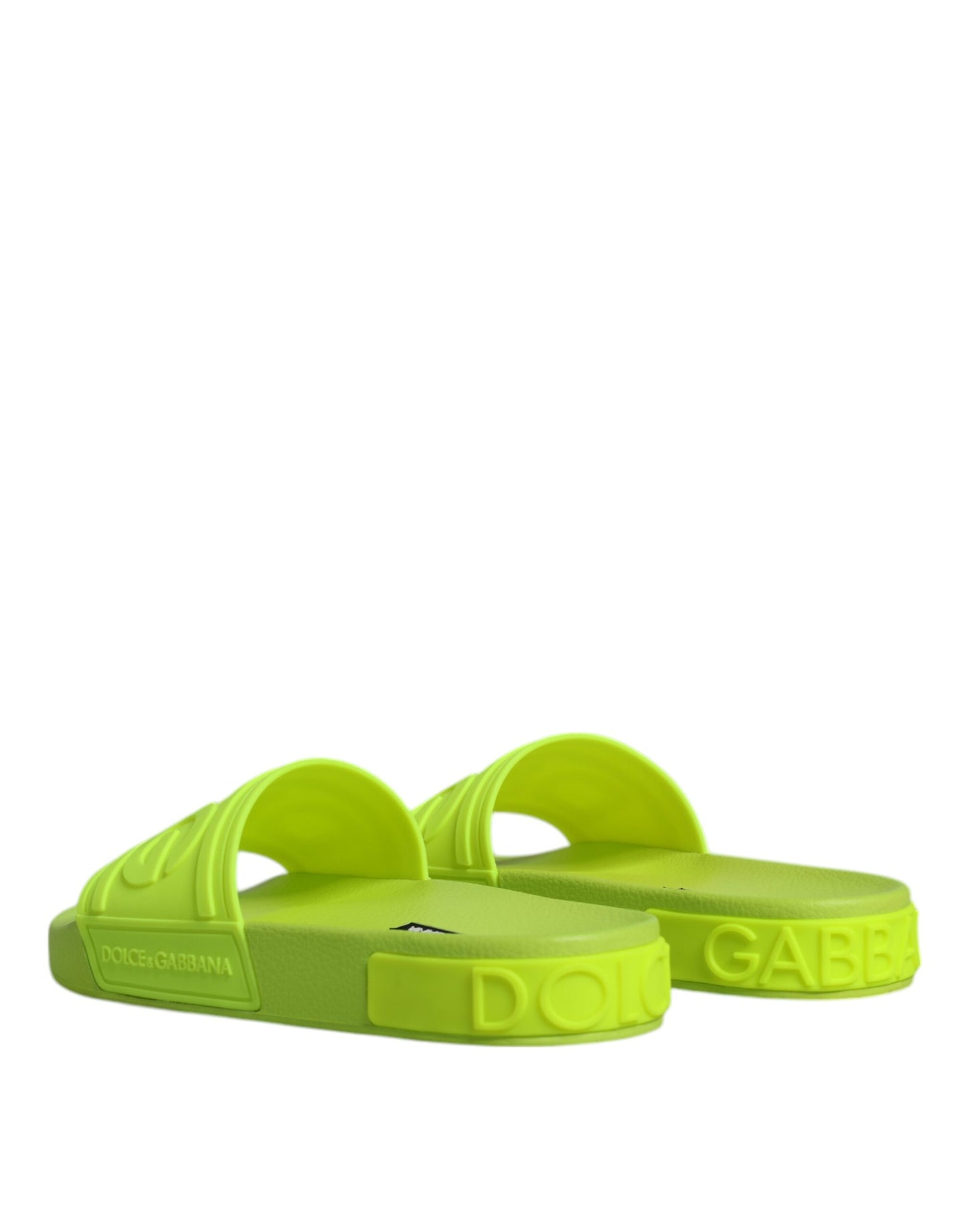 Dolce & Gabbana Sandalias de goma verdes Zapatos de playa