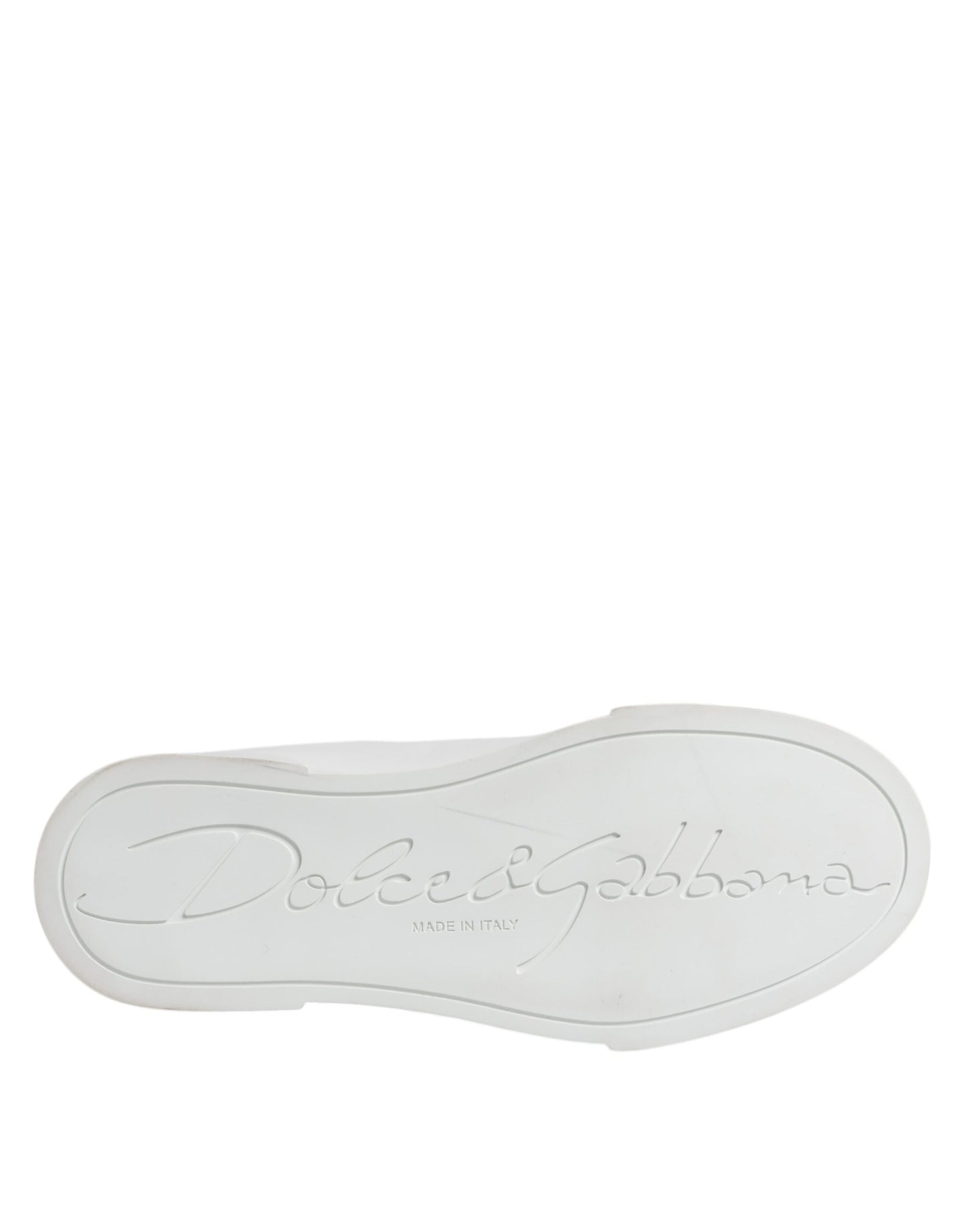 Dolce & Gabbana Zapatillas bajas clásicas de cuero blanco Zapatos