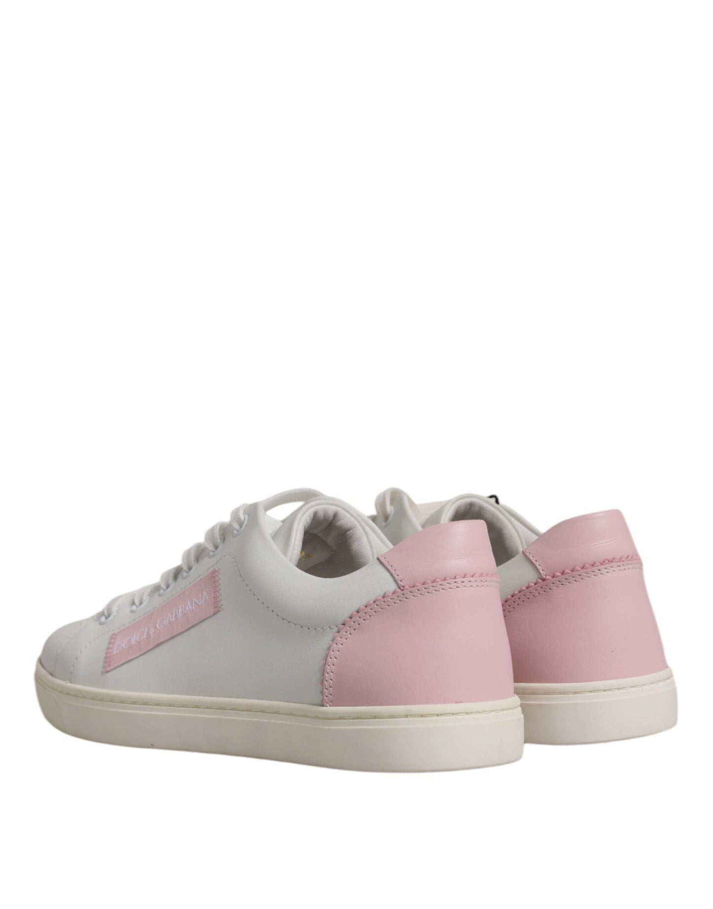 Dolce & Gabbana Zapatos deportivos clásicos de piel de becerro blancos