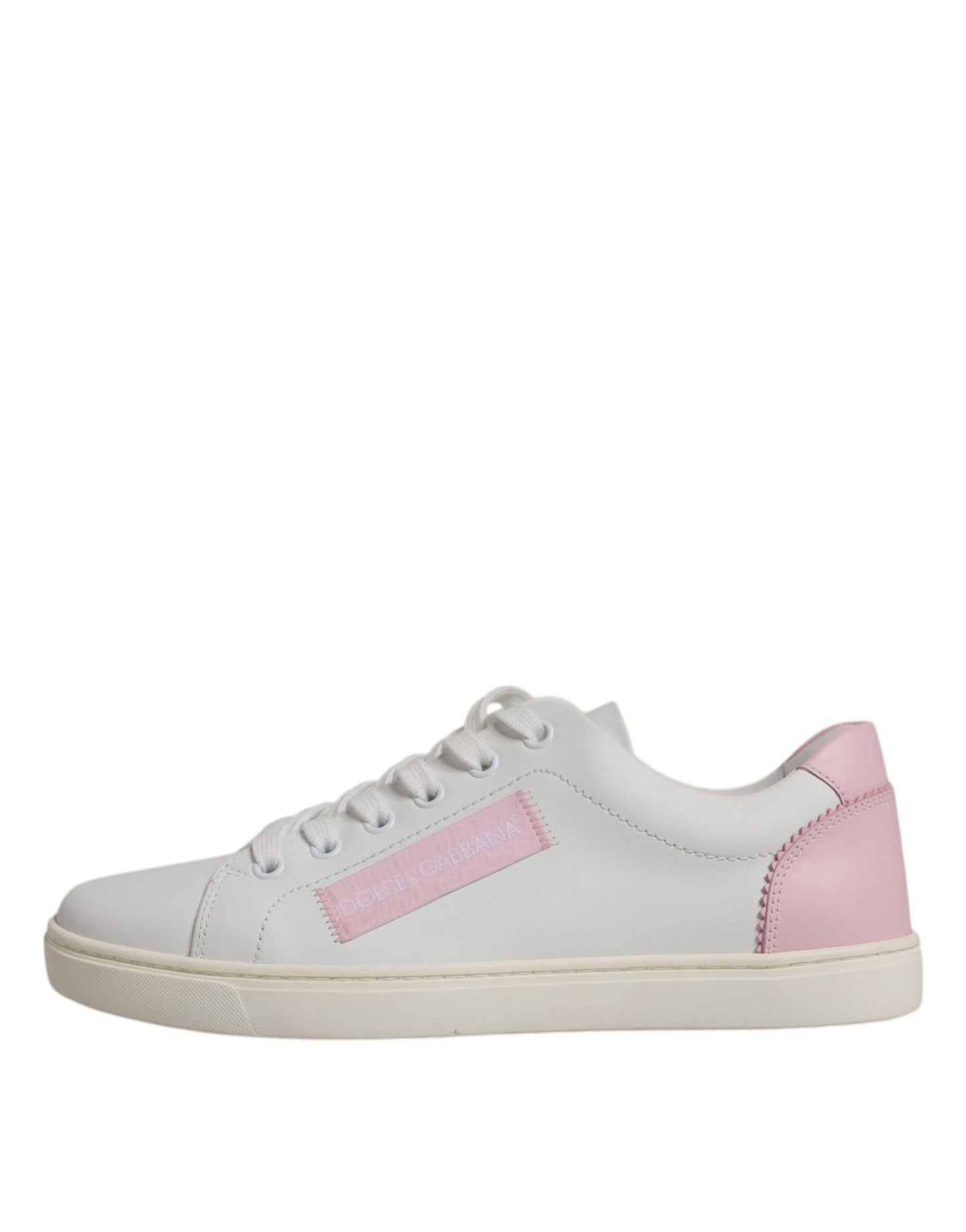 Dolce & Gabbana Zapatos deportivos clásicos de piel de becerro blancos