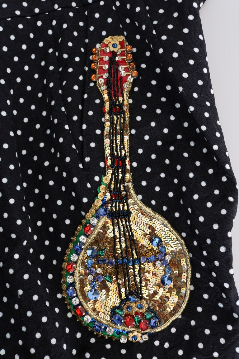Dolce & Gabbana Pantalones elegantes con adornos de lunares