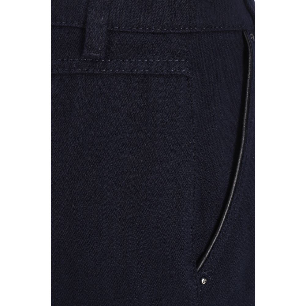 Falda de algodón azul de Giorgio Armani