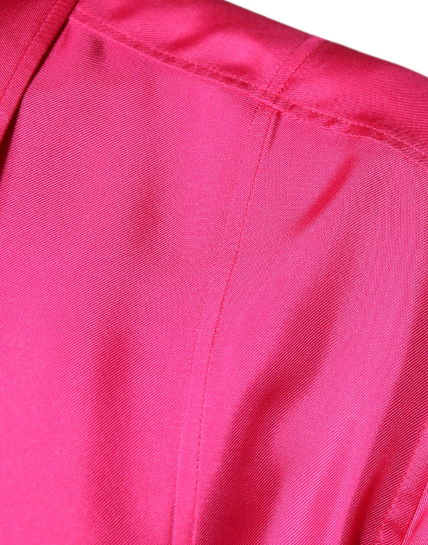 Camisa de seda rosa con cuello y botones para hombre de Dolce & Gabbana