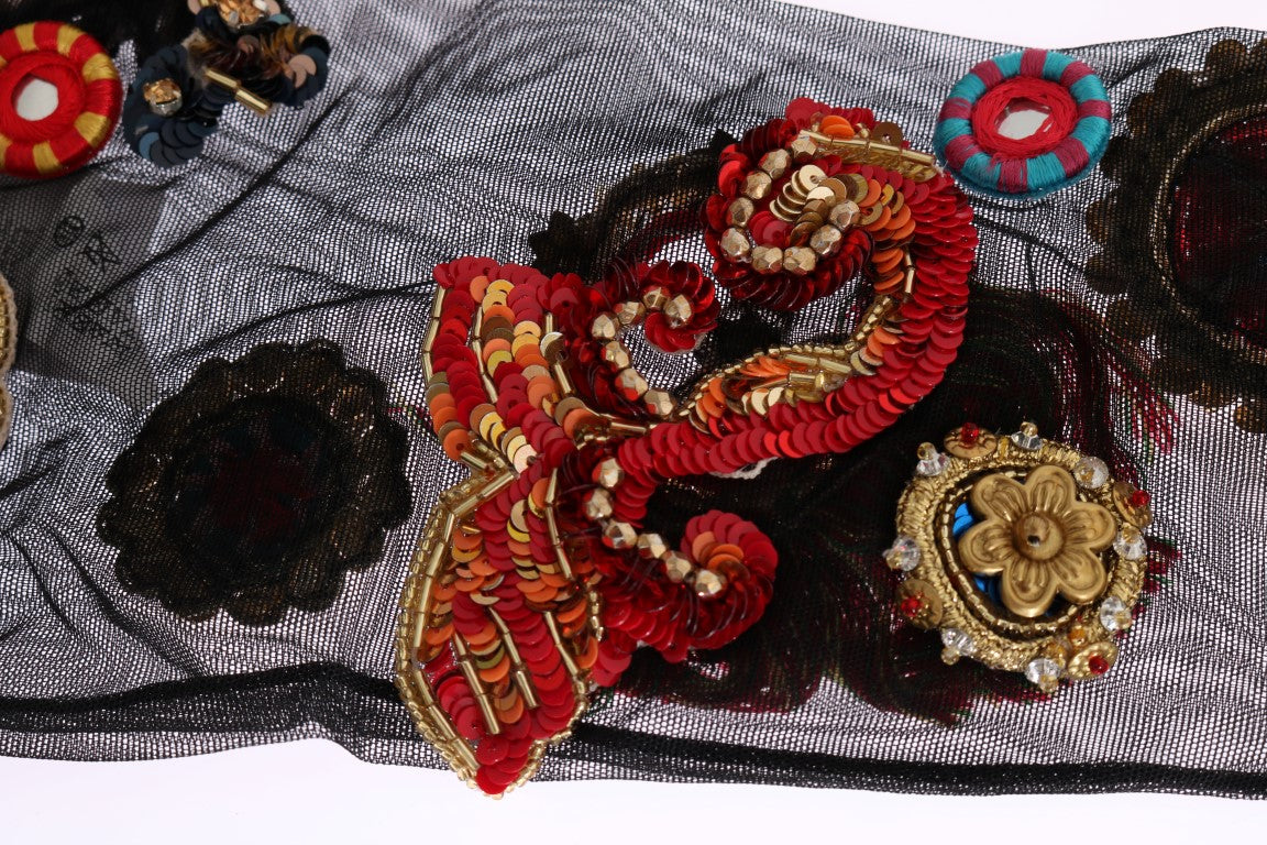Medias elegantes con cristales adornados de Dolce & Gabbana