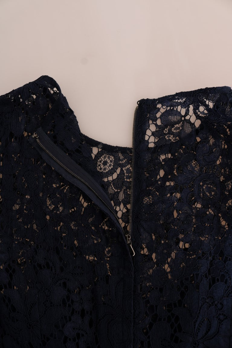 Dolce & Gabbana Elegante vestido evasé de encaje floral