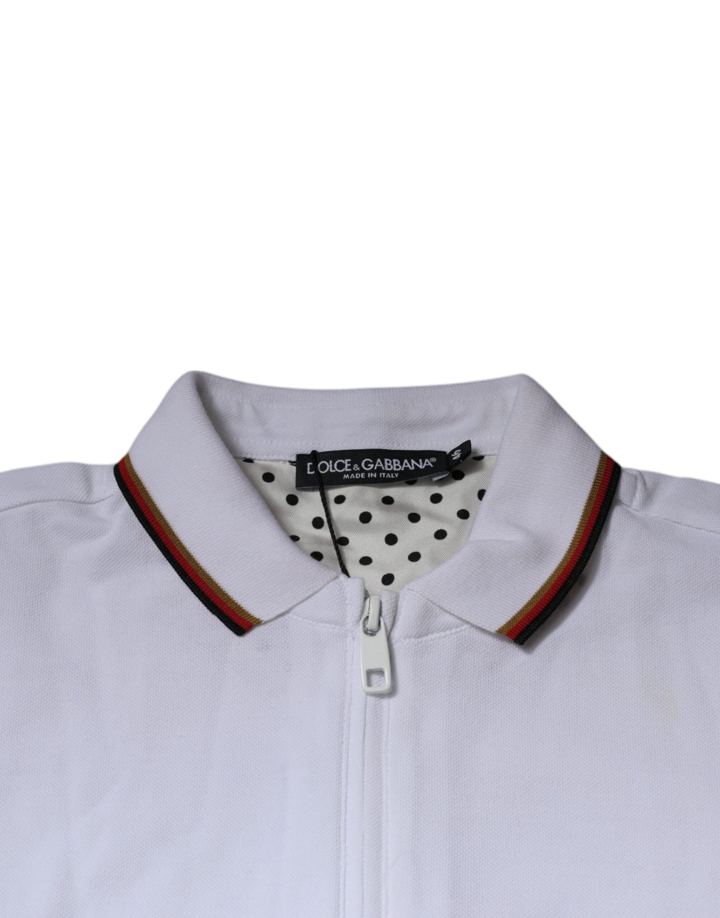 Sudadera con cremallera completa para hombre Dolce & Gabbana White Crown