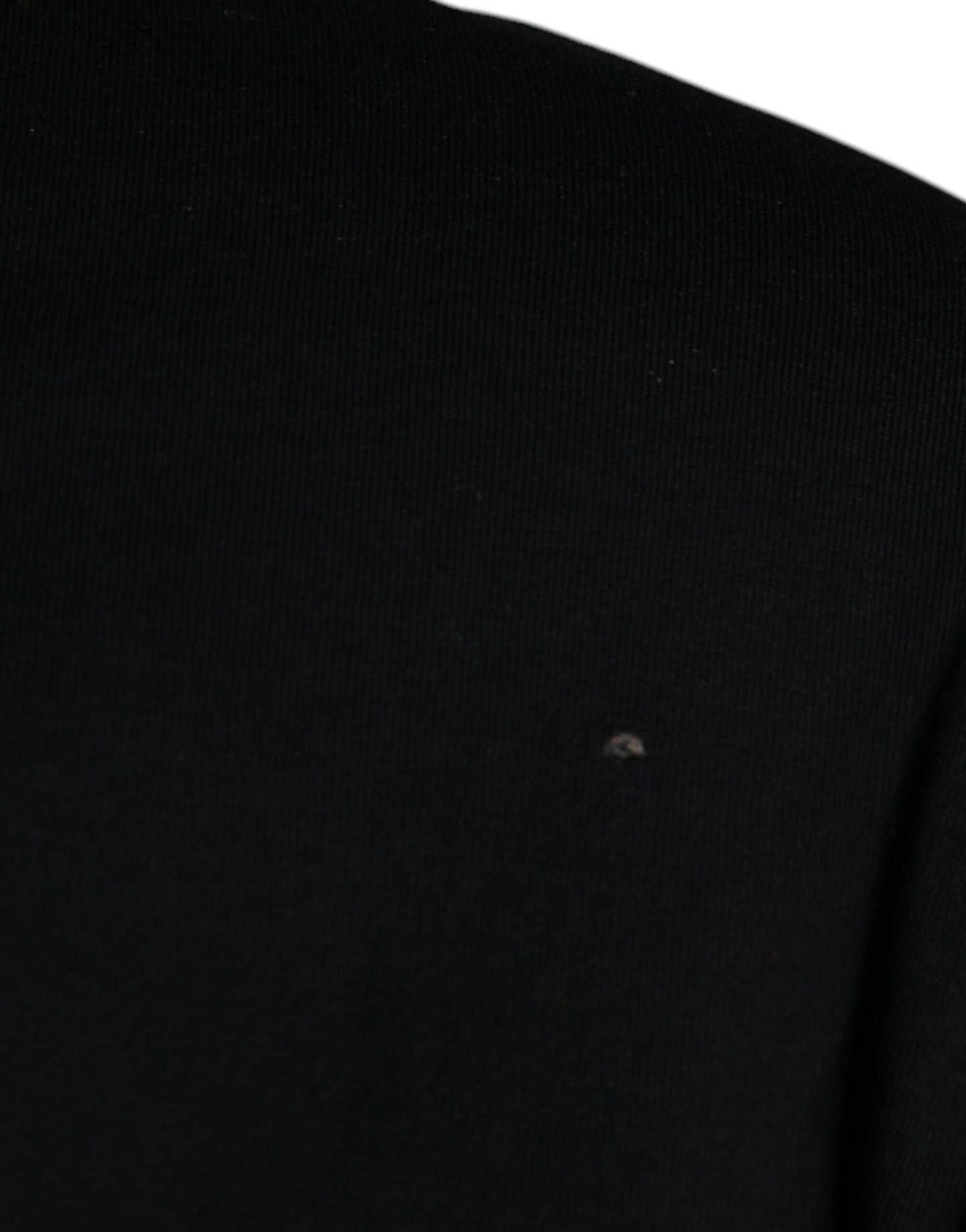 Camiseta negra de manga corta con cuello redondo de Dolce & Gabbana