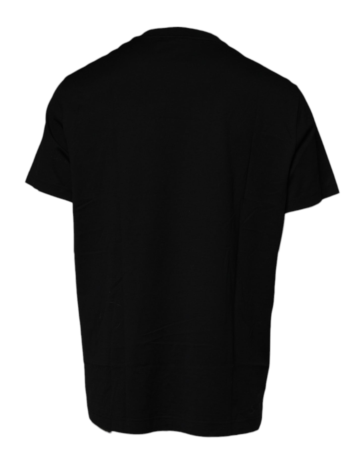 Camiseta negra de manga corta con cuello redondo de Dolce & Gabbana