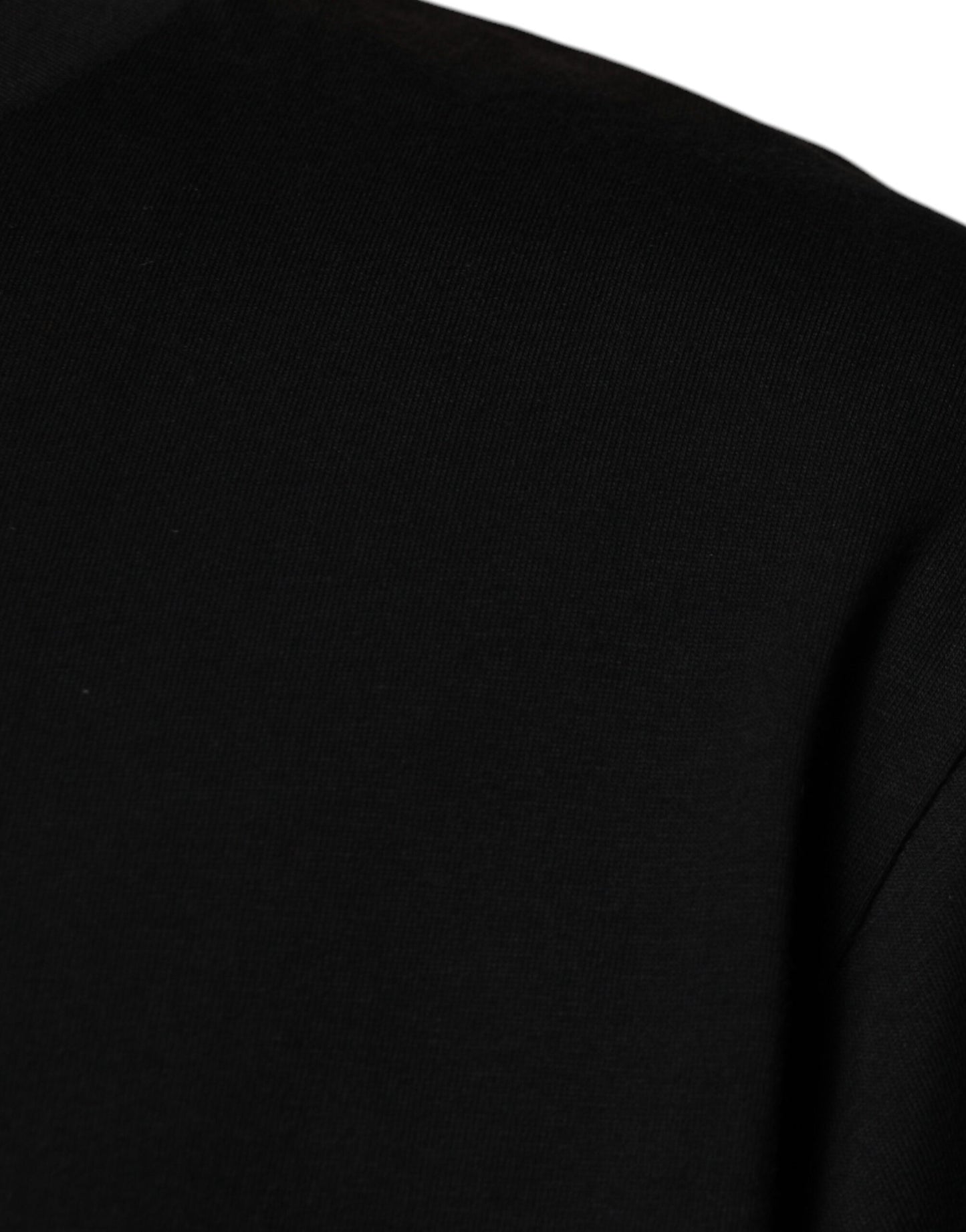 Camiseta negra de manga corta con cuello redondo de Dolce & Gabbana