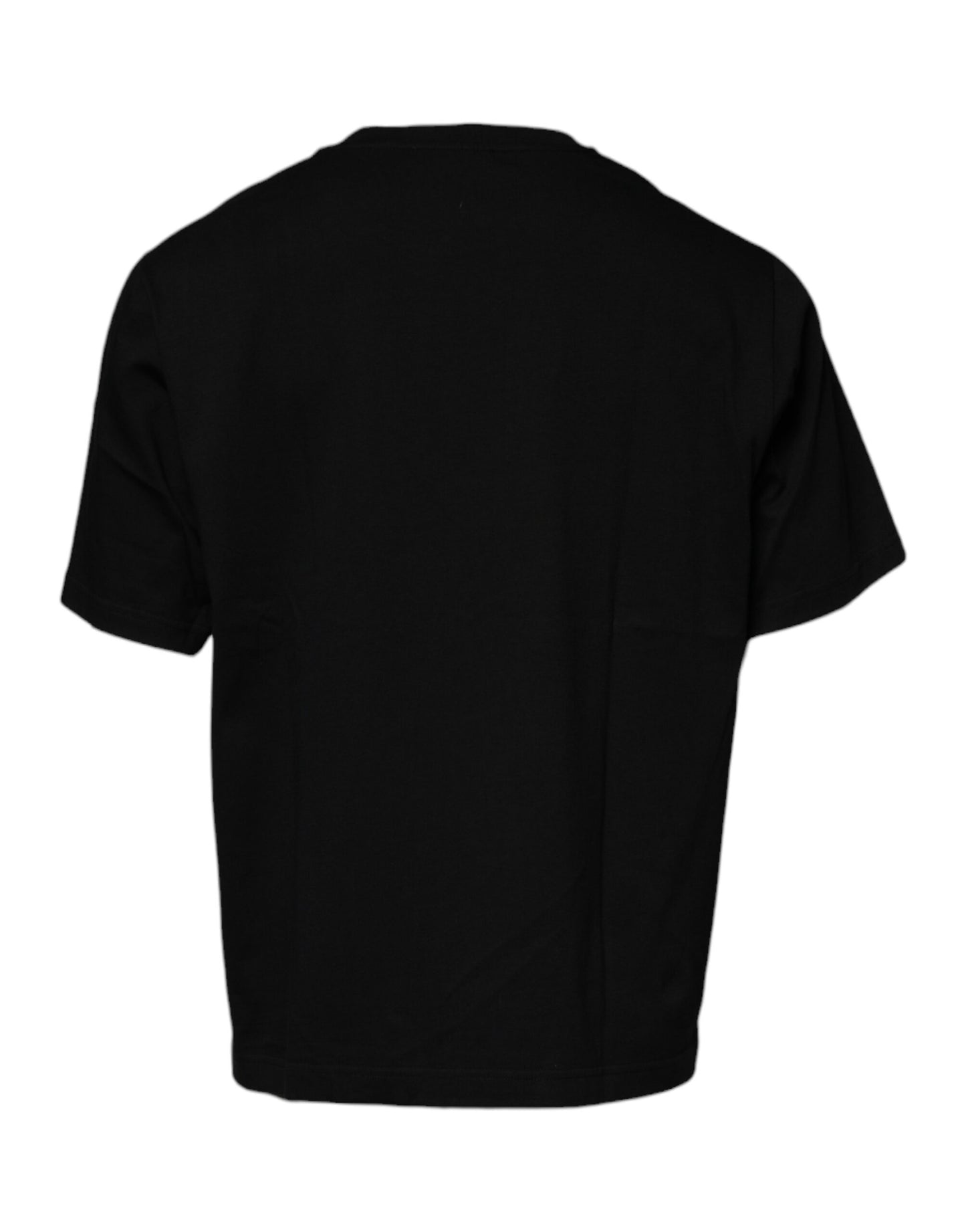 Camiseta negra de manga corta con cuello redondo de Dolce & Gabbana
