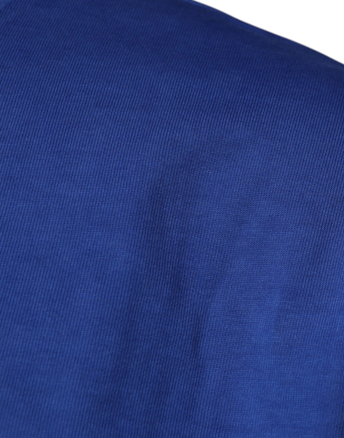 Camiseta de algodón con cuello redondo y estampado gráfico azul de Dolce & Gabbana