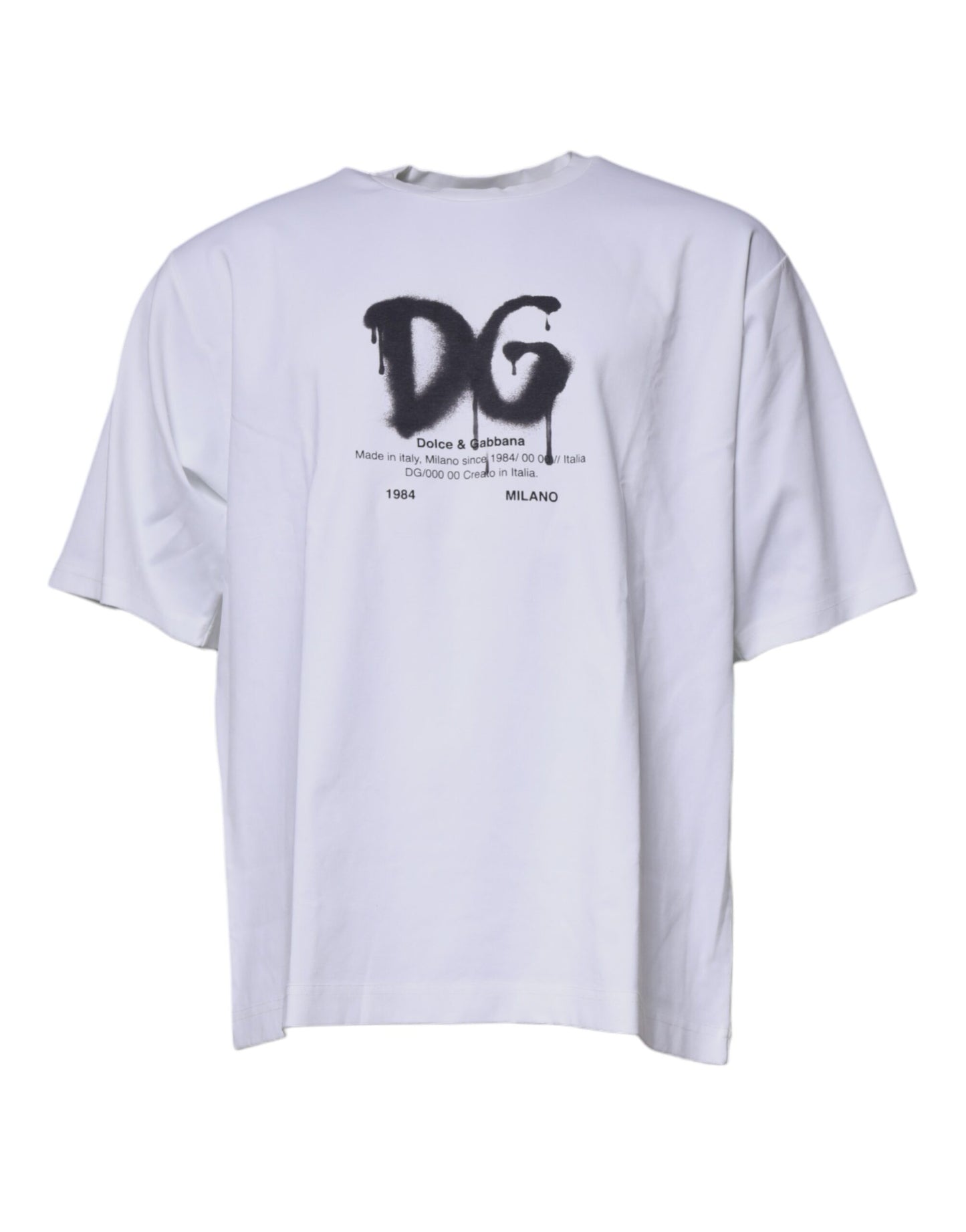 Dolce & Gabbana White DG Logo Cotton Crew Neck T-shirt – IT50 | L par Dolce & Gabbana | Disponible sur Sandy Store ByNet