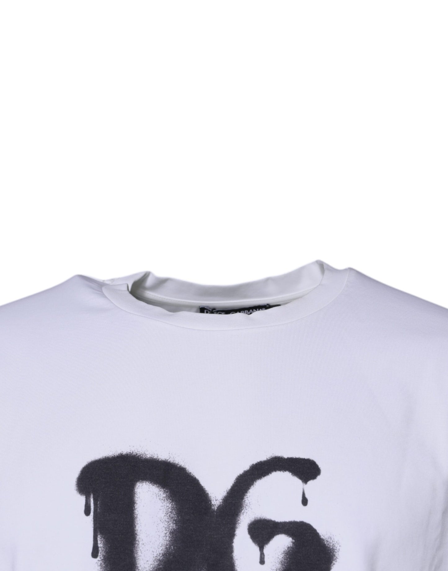 Dolce & Gabbana White DG Logo Cotton Crew Neck T-shirt – IT50 | L par Dolce & Gabbana | Disponible sur Sandy Store ByNet