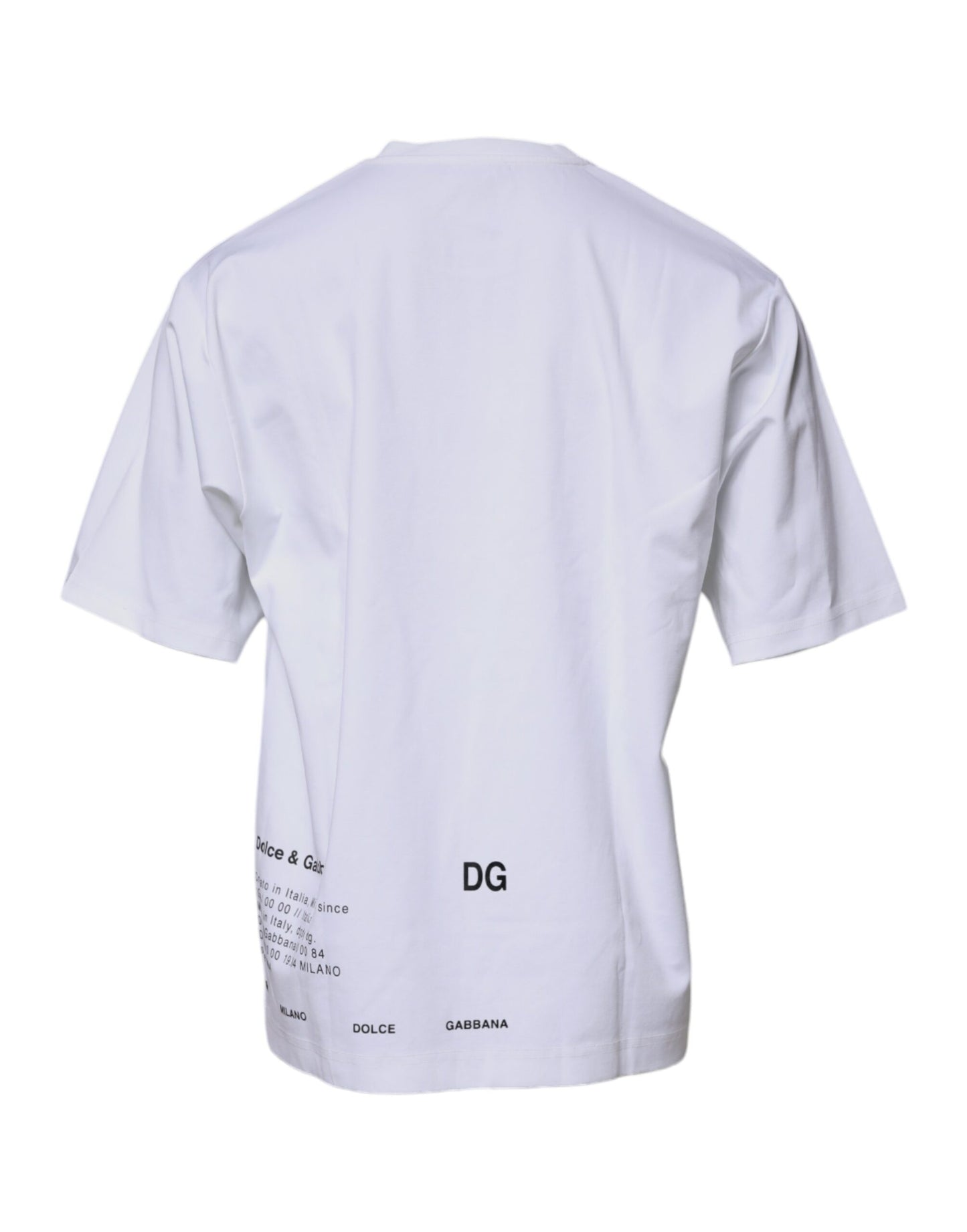 Dolce & Gabbana White DG Logo Cotton Crew Neck T-shirt – IT50 | L par Dolce & Gabbana | Disponible sur Sandy Store ByNet