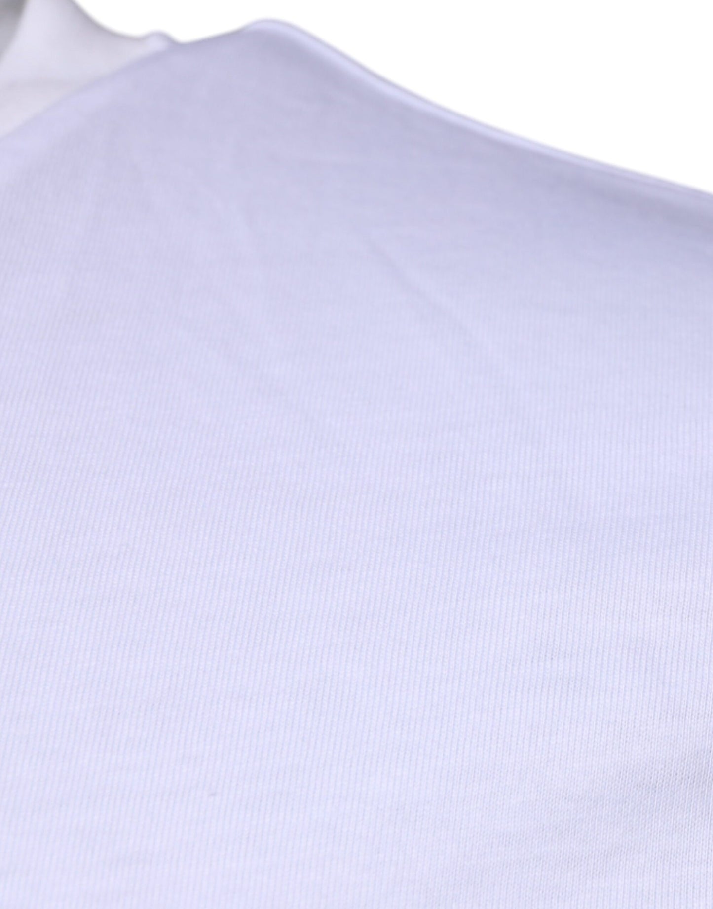 Camiseta blanca de algodón con cuello redondo y logotipo DG de Dolce & Gabbana