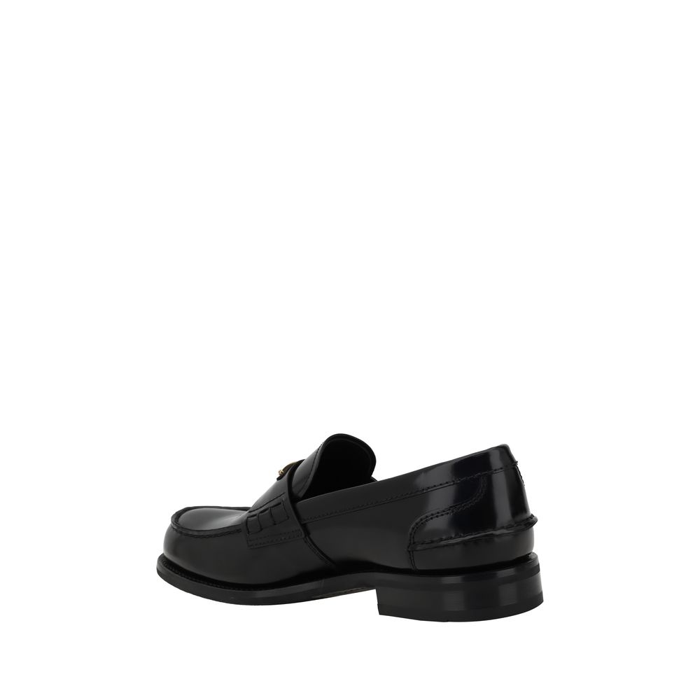 Mocasines con placa triangular de Prada