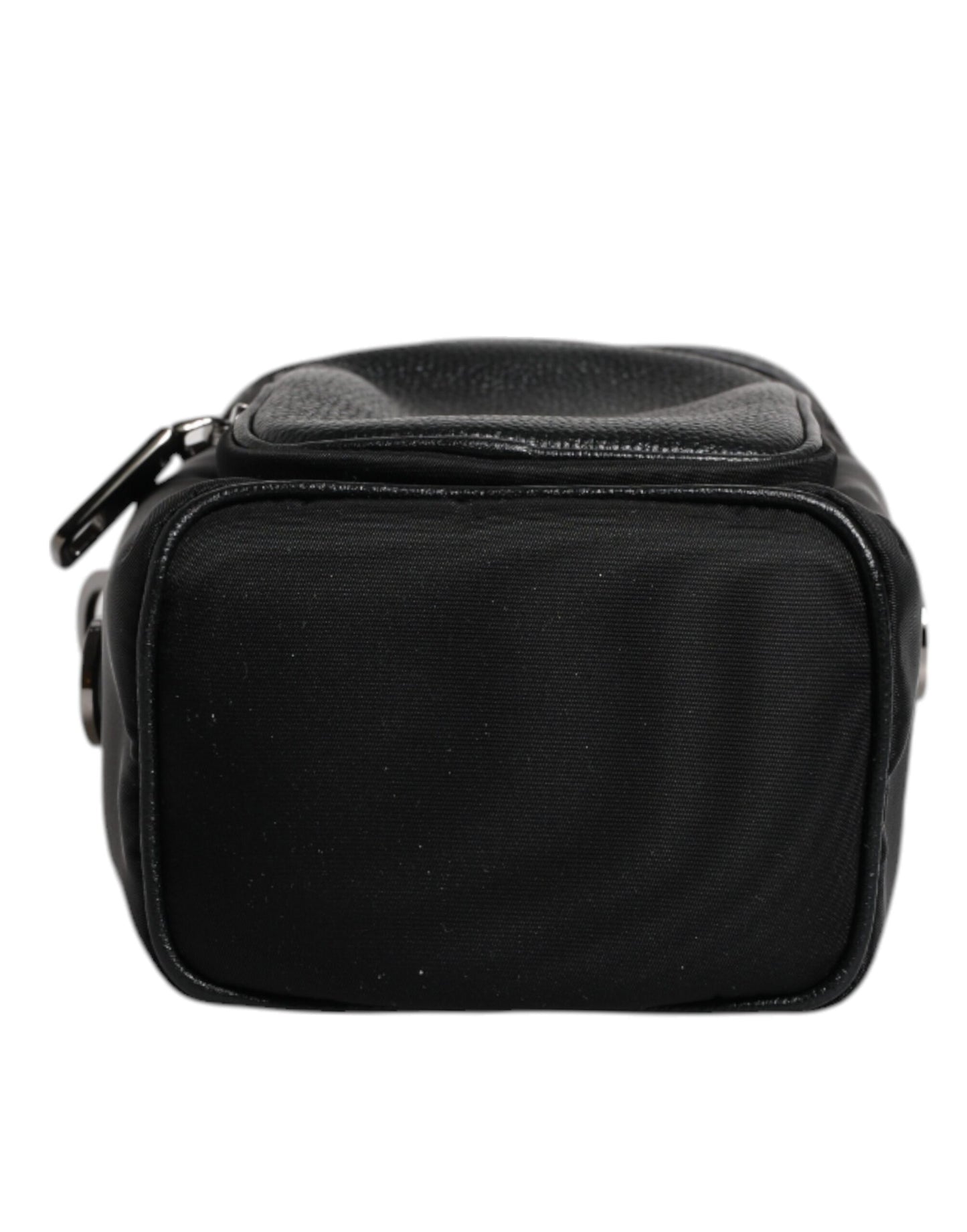 Bolso bandolera con cámara y logotipo de Dolce & Gabbana en piel negra
