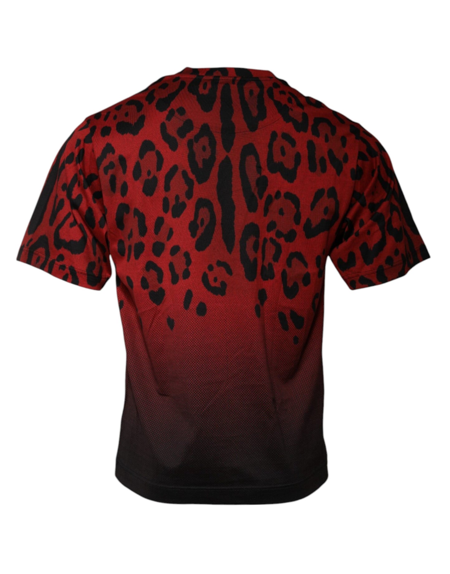 Dolce & Gabbana Red Leopard Cotton Short Sleeves T-shirt – IT46 | S par Dolce & Gabbana | Disponible sur Sandy Store ByNet
