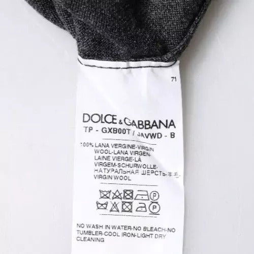 Dolce & Gabbana Gray Wool Knit Turtleneck Pullover Sweater – IT44 | XS par Dolce & Gabbana | Disponible sur Sandy Store ByNet