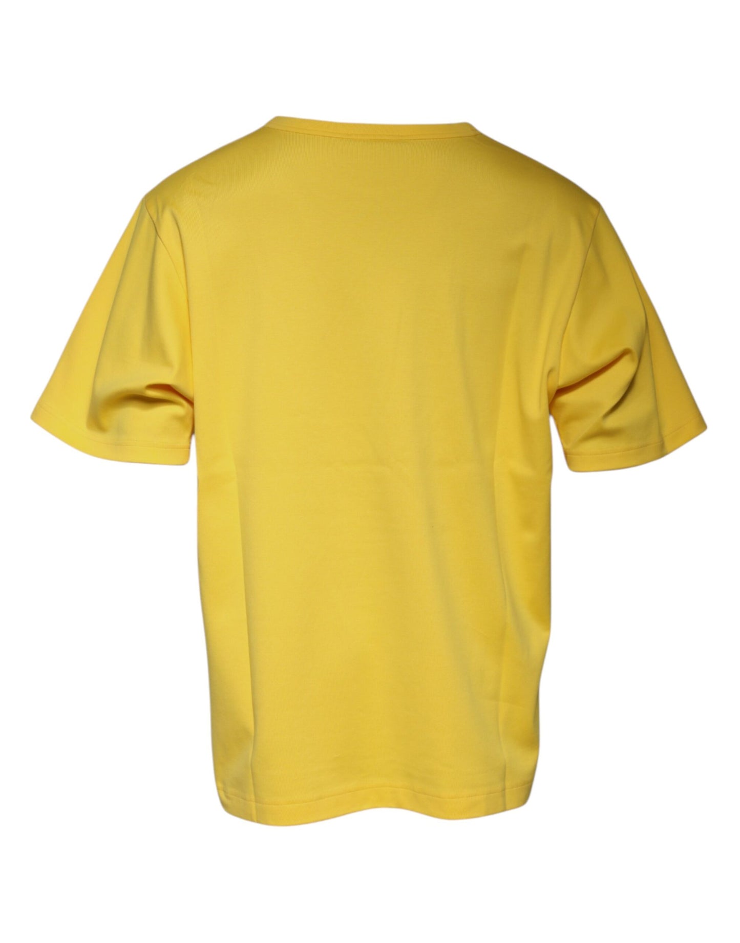 Camiseta amarilla de manga corta y cuello redondo de Dolce & Gabbana