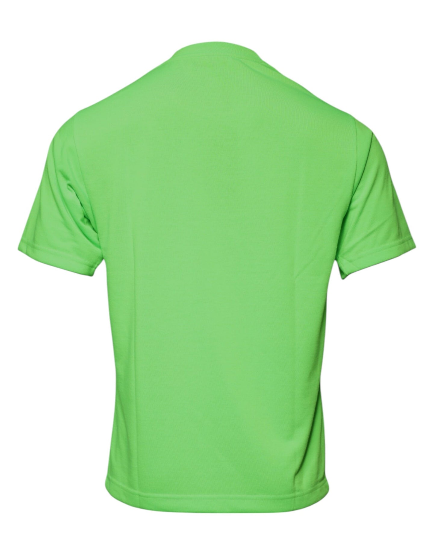 Dolce & Gabbana Green Logo Polyester Crew Neck T-shirt – IT44 | XS par Dolce & Gabbana | Disponible sur Sandy Store ByNet