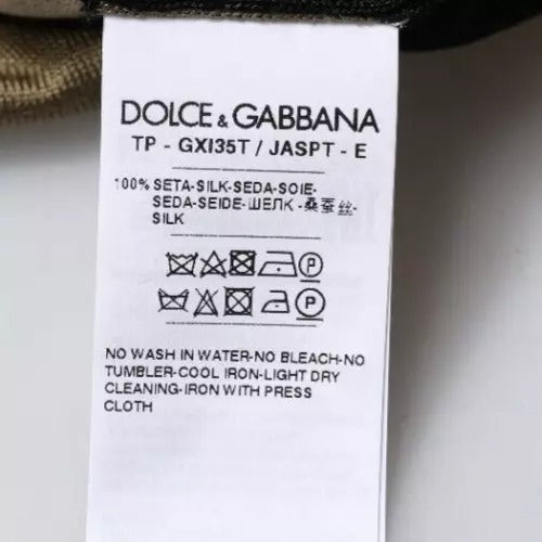 Dolce & Gabbana Multicolor Camouflage Collared Polo T-shirt – IT50 | L par Dolce & Gabbana | Disponible sur Sandy Store ByNet