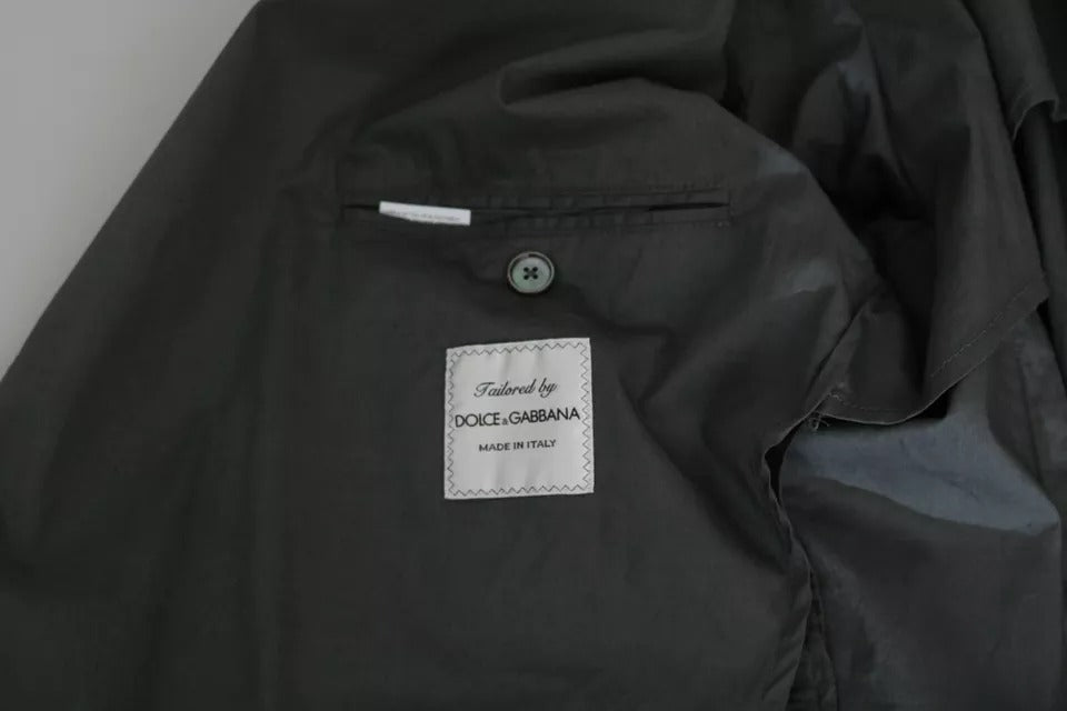 Dolce & Gabbana Gray Cotton Single Breasted Formal Blazer – IT56 | XL par Dolce & Gabbana | Disponible sur Sandy Store ByNet