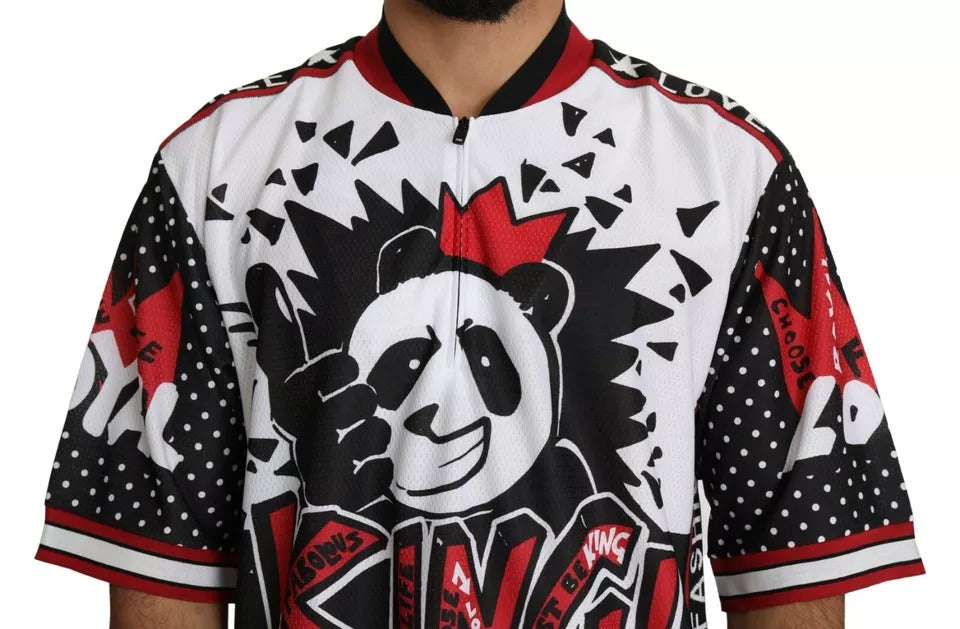 Dolce & Gabbana White King Panda Polyester T-shirt Top – IT44 | XS par Dolce & Gabbana | Disponible sur Sandy Store ByNet