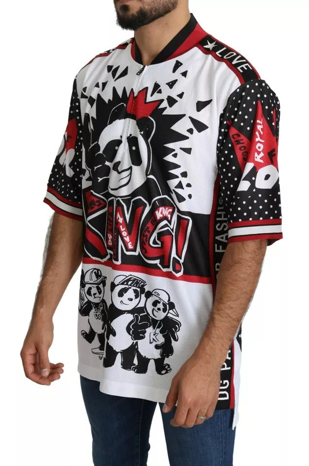 Dolce & Gabbana White King Panda Polyester T-shirt Top – IT44 | XS par Dolce & Gabbana | Disponible sur Sandy Store ByNet