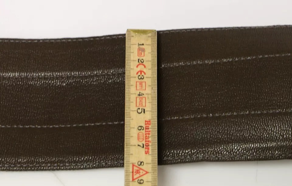 Dolce & Gabbana Brown D&G Leather Linnen Logo Belt – 70 cm / 28 Inches par Dolce & Gabbana | Disponible sur Sandy Store ByNet