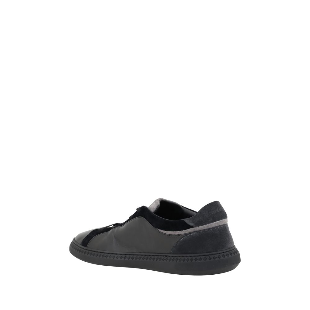 Zapatillas Givenchy de piel negra con diseño G Set