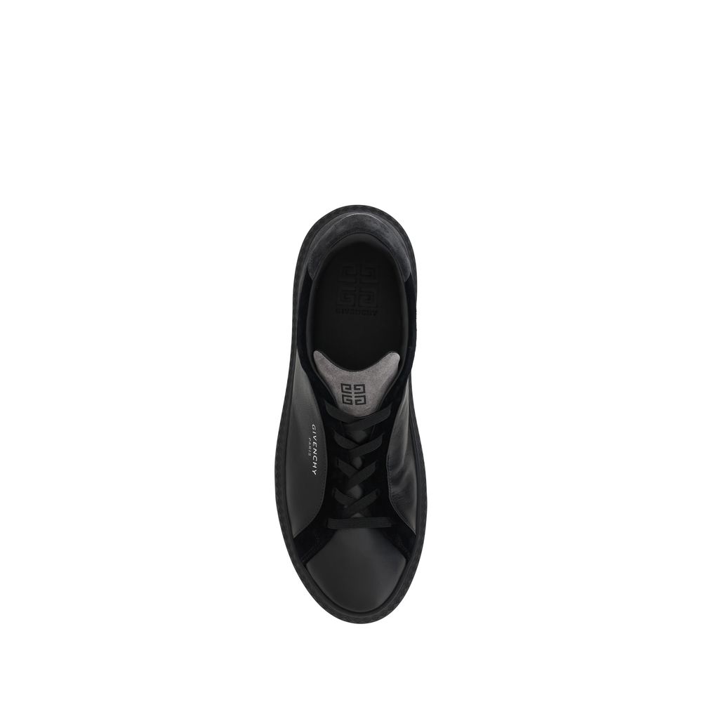 Zapatillas Givenchy de piel negra con diseño G Set