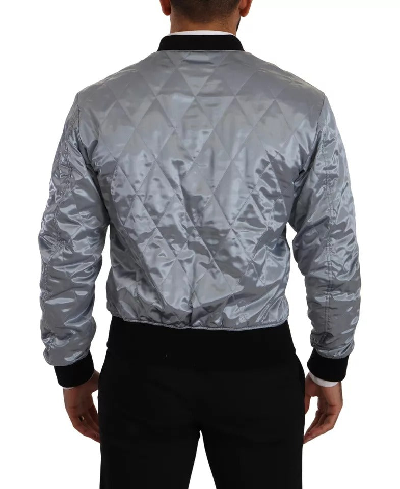 Chaqueta bomber azul claro Dolce & Gabbana para hombre