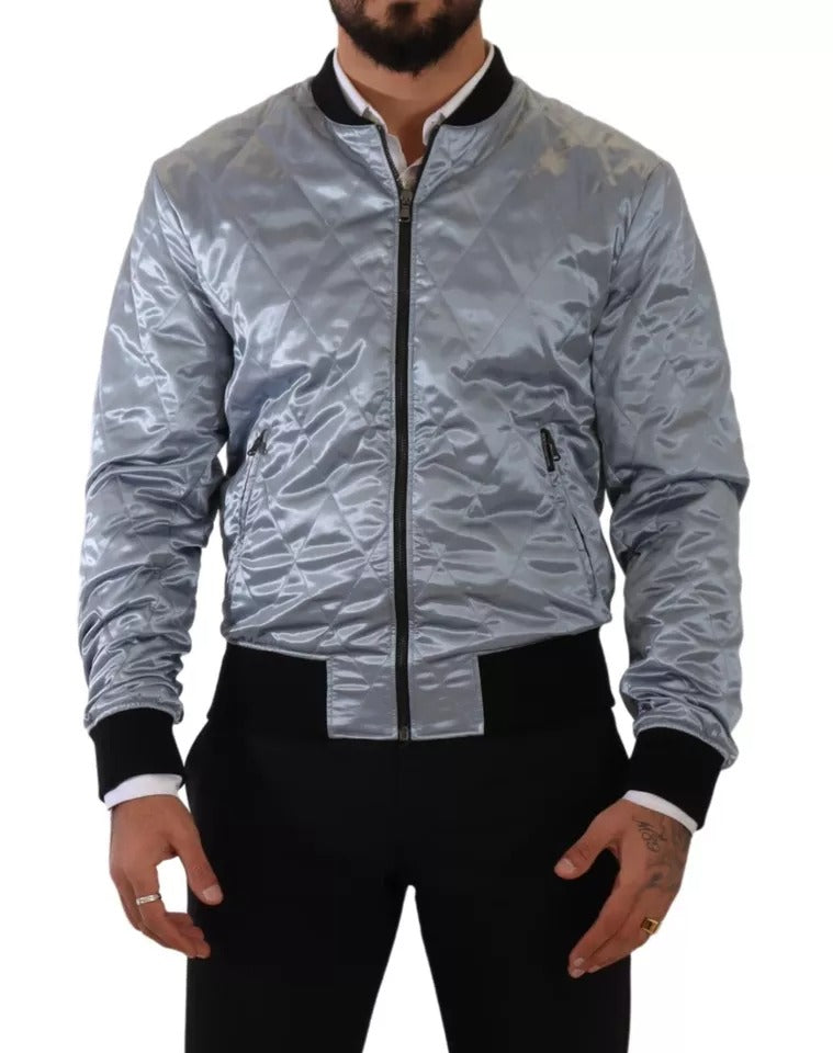 Chaqueta bomber azul claro Dolce & Gabbana para hombre