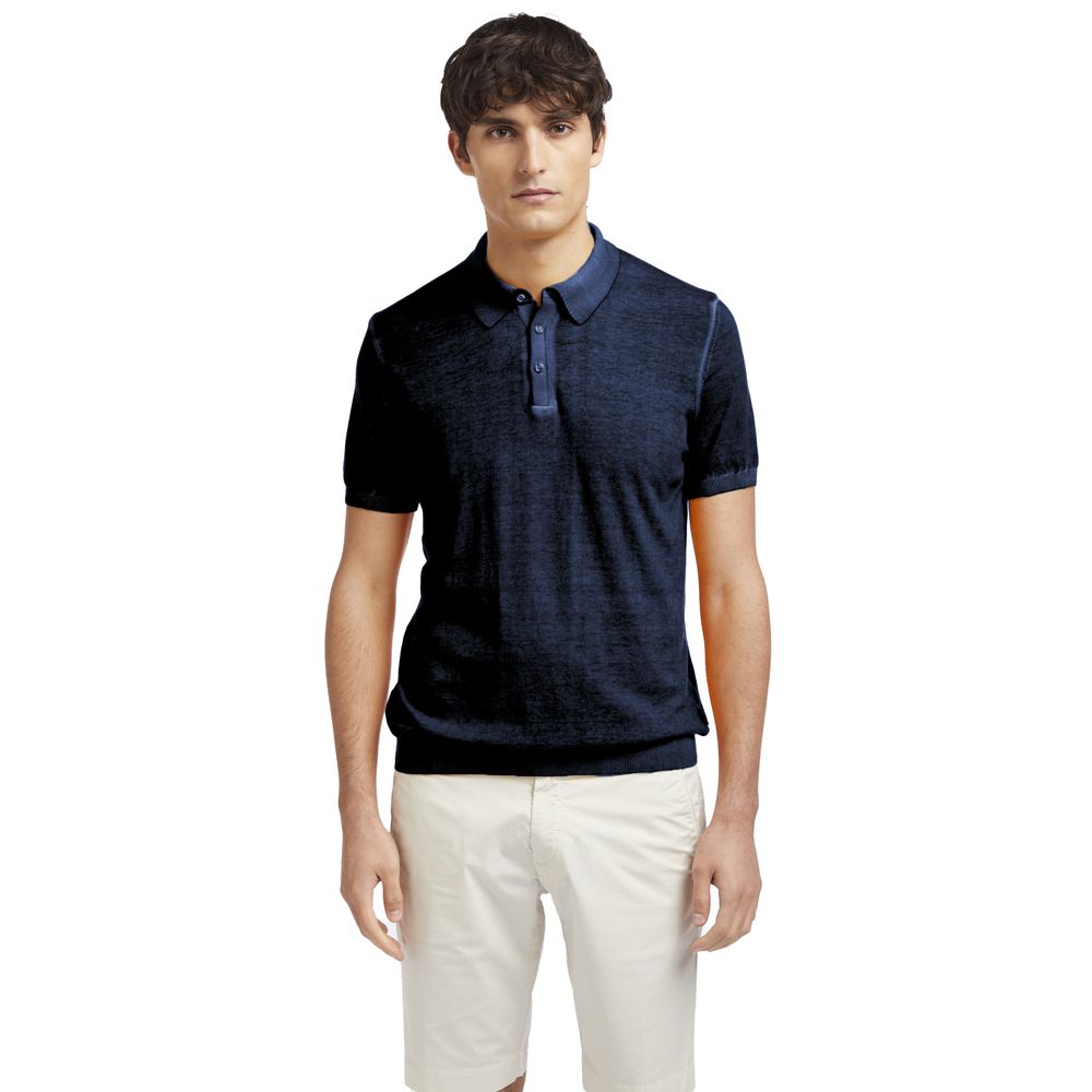 Polo de algodón azul AT.P.CO
