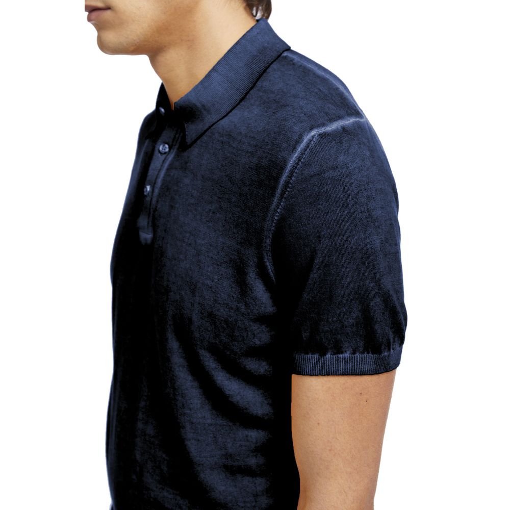Polo de algodón azul AT.P.CO