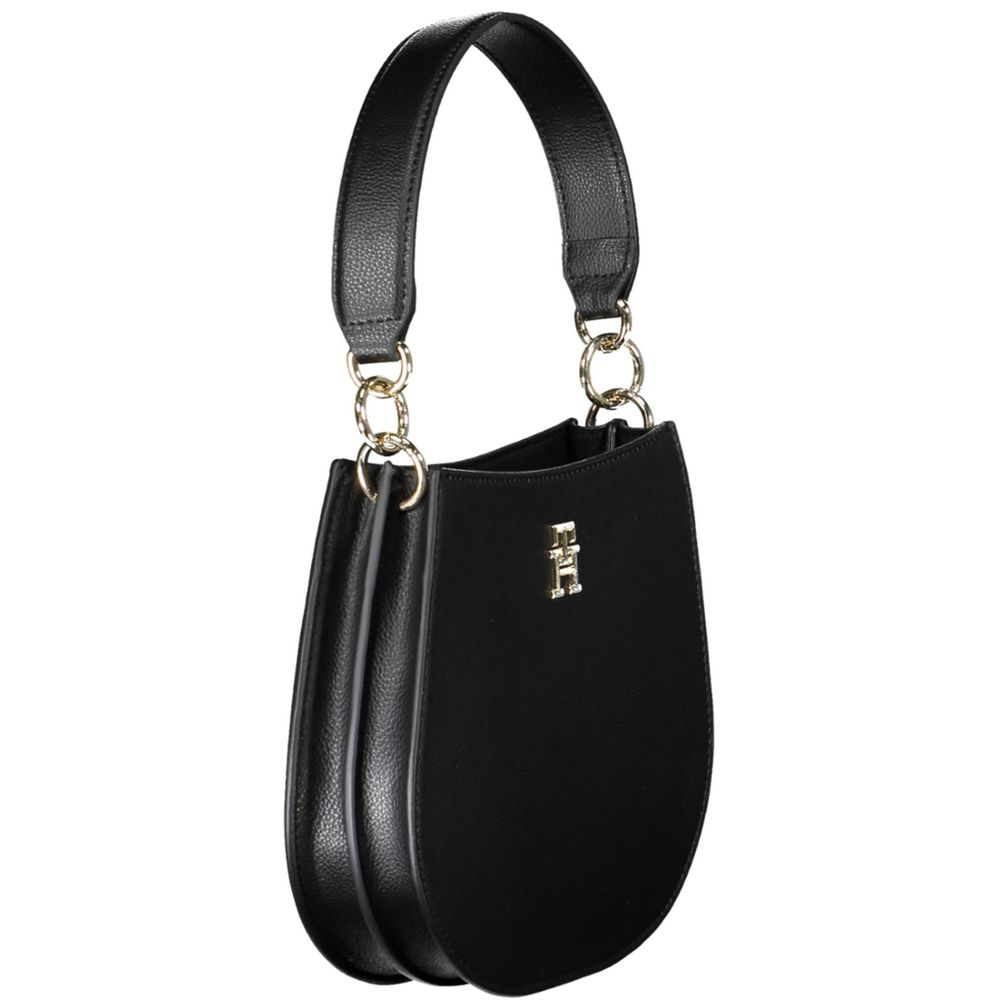 Tommy Hilfiger Black Polyester Women Handbag – par Tommy Hilfiger | Disponible sur Sandy Store ByNet