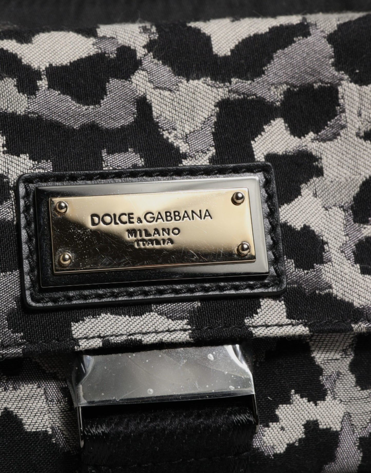 Bolso bandolera Dolce & Gabbana con estampado de leopardo en jacquard multicolor