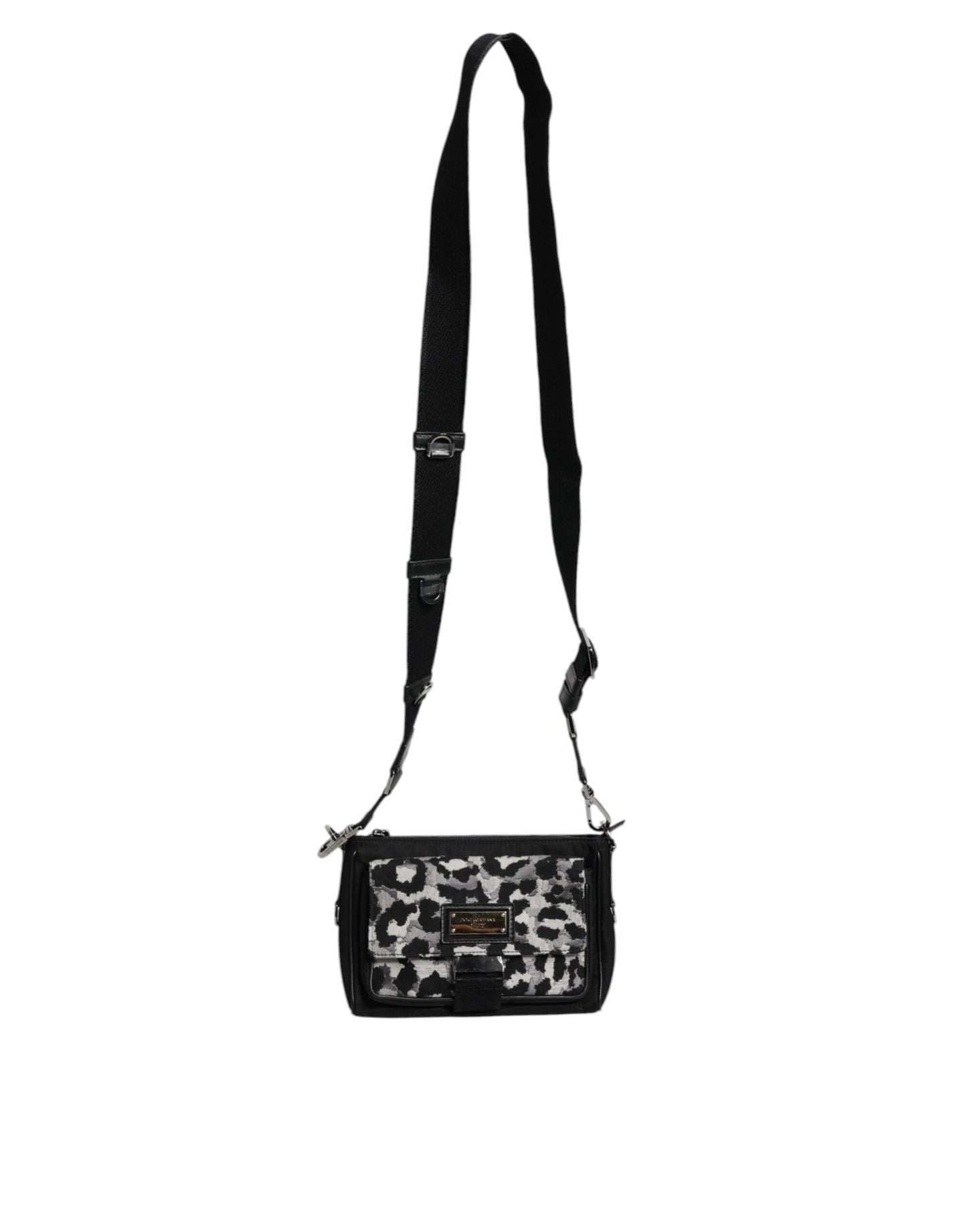 Bolso bandolera Dolce & Gabbana con estampado de leopardo en jacquard multicolor