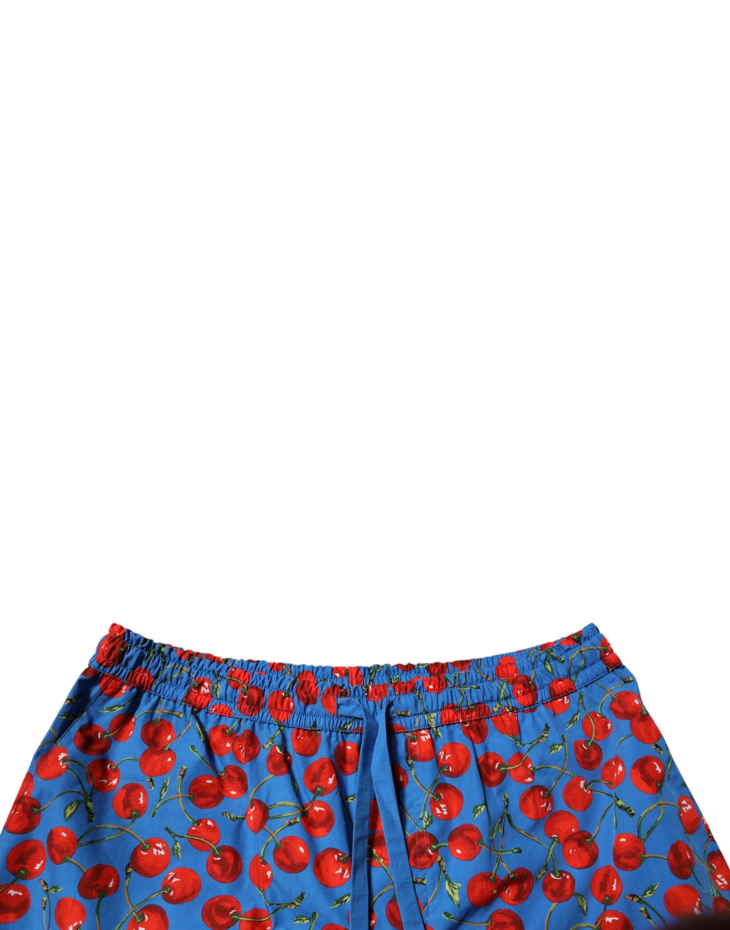 Bermudas de algodón con estampado de cerezas azules de Dolce & Gabbana para hombre
