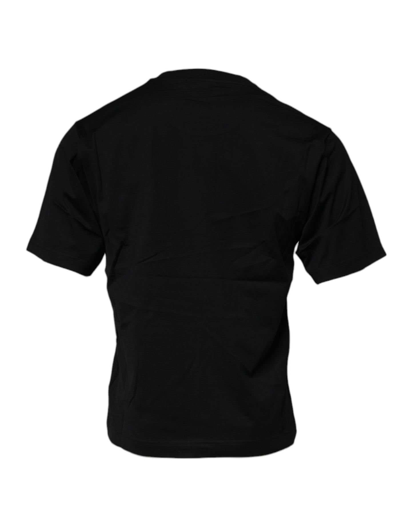 Dolce & Gabbana Black Logo Patch Cotton Crew Neck T-shirt – IT44 | XS par Dolce & Gabbana | Disponible sur Sandy Store ByNet