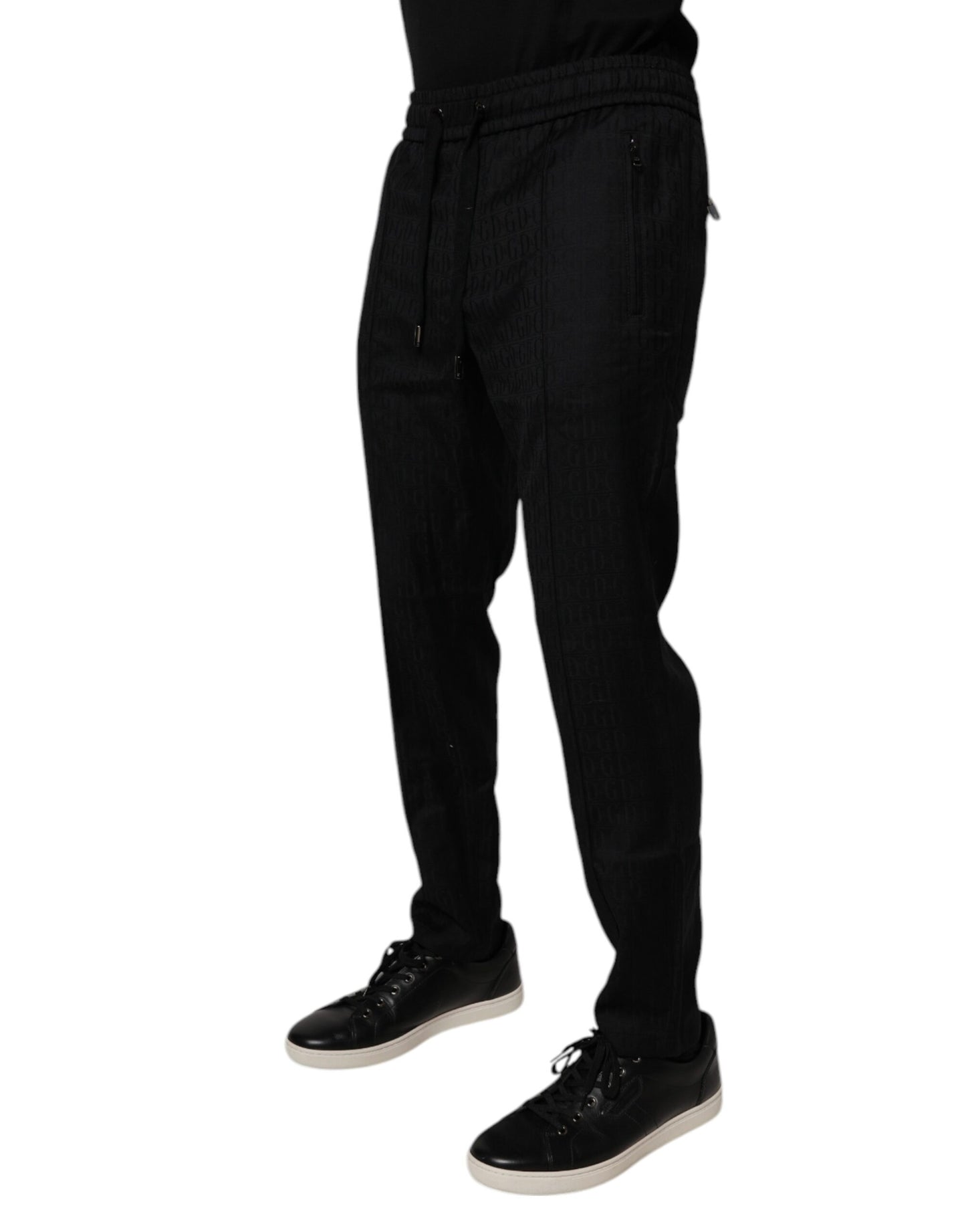 Dolce & Gabbana Black Wool Jogger Jogging Pants – IT48 | M par Dolce & Gabbana | Disponible sur Sandy Store ByNet