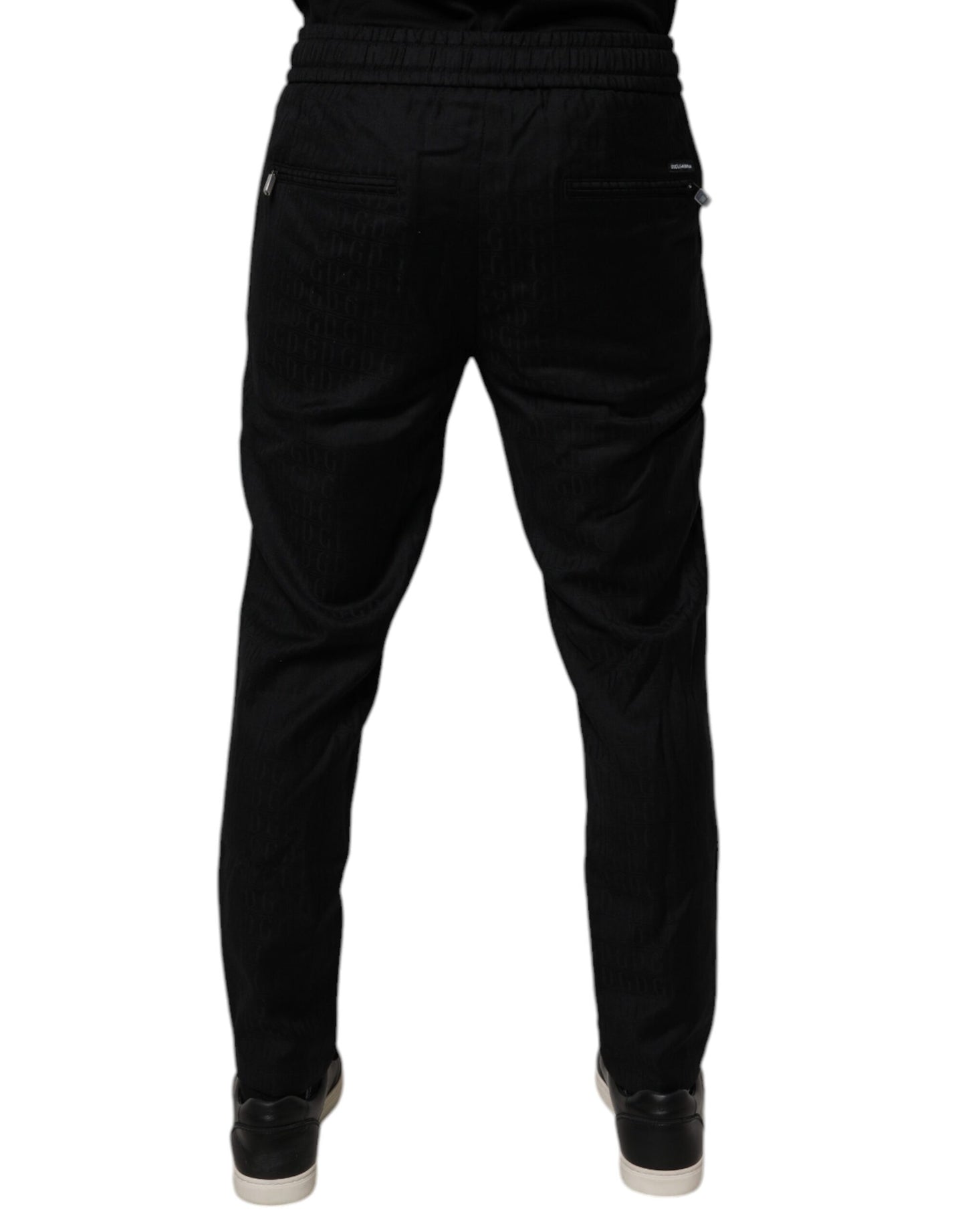 Dolce & Gabbana Black Wool Jogger Jogging Pants – IT48 | M par Dolce & Gabbana | Disponible sur Sandy Store ByNet