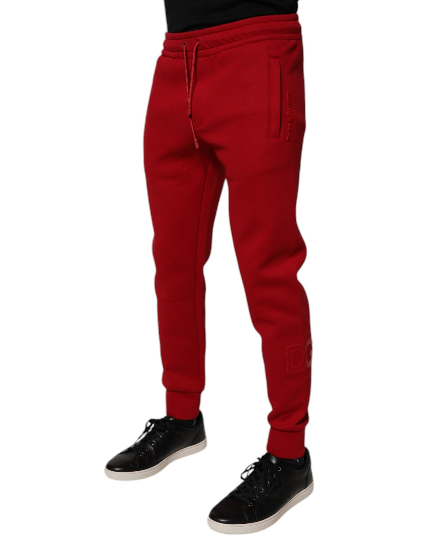 Dolce & Gabbana Red Cotton Jogger Jogging Pants – IT44 | XS par Dolce & Gabbana | Disponible sur Sandy Store ByNet